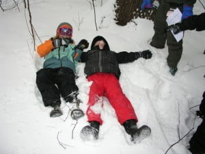Bobcat Campers enjoying the snow